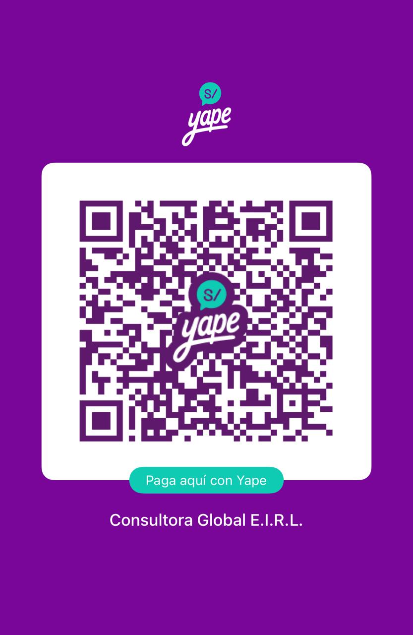 Código QR de Yape para pagar a Consultora Global E.I.R.L.